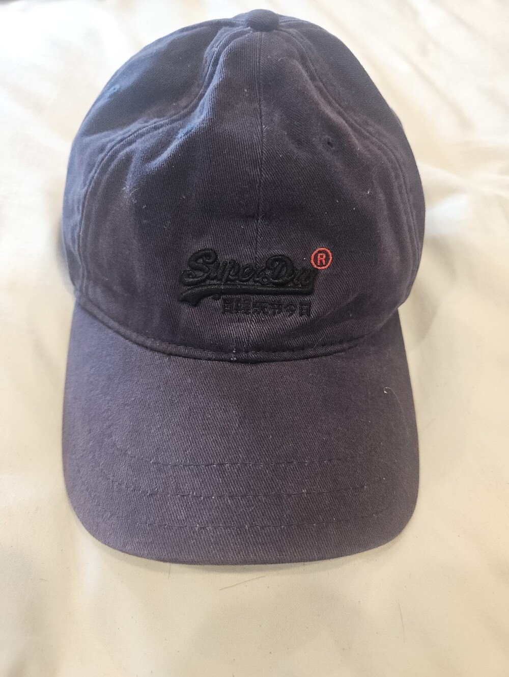 Superdry Orange Label Navy Blue Baseball Cap Hat Japanese Logo Adjustable Japan